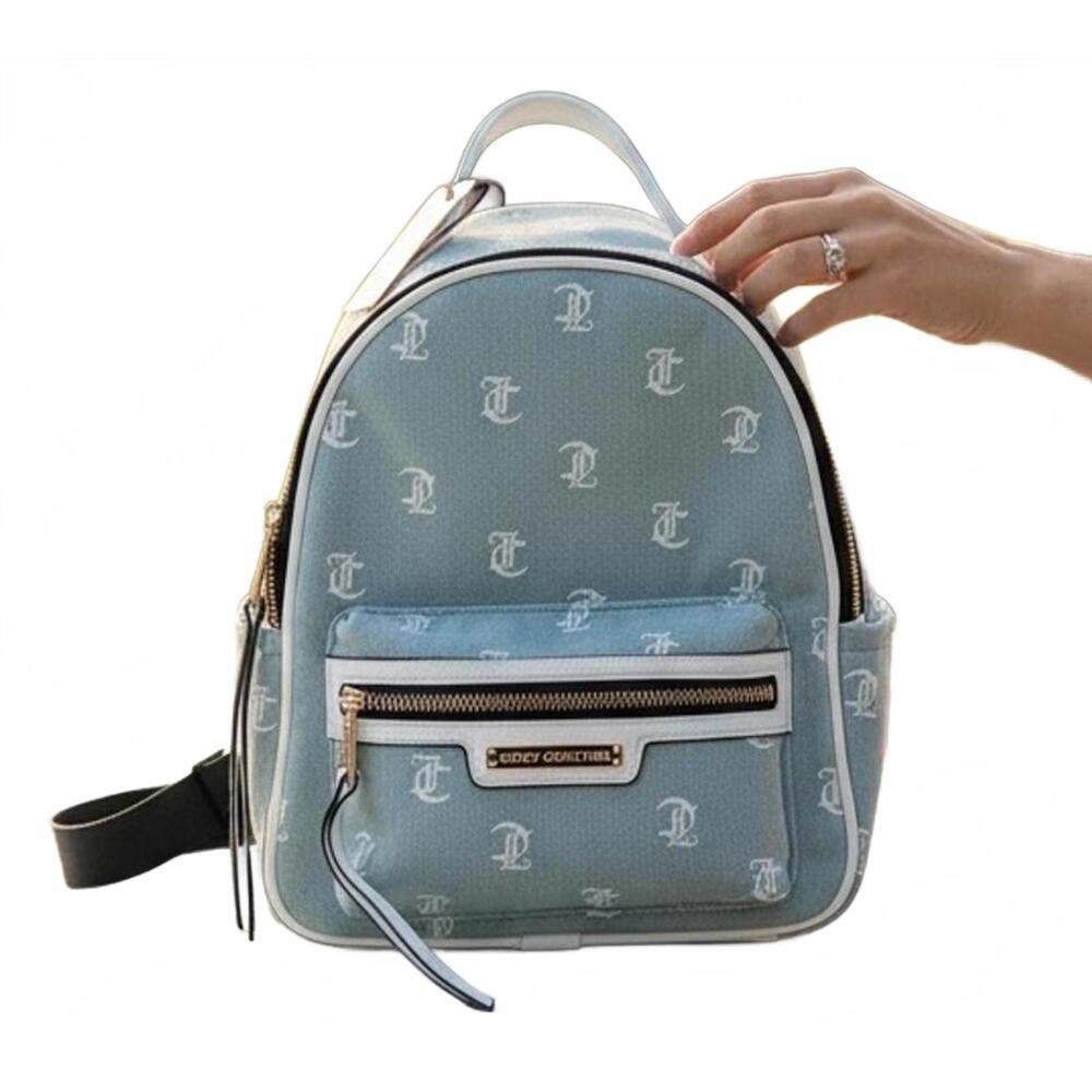 Juicy Couture Light Blue Denim Mini Backpack - Picture 1 of 6